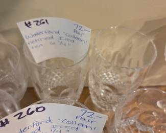 #261	Waterford "Colleen" Retired Iced Tea 6 1/4" Pair	 $72.00 