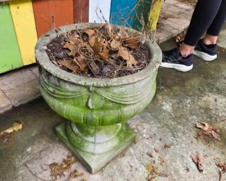 #196	Concrete Urn = 14x16	 $25.00 