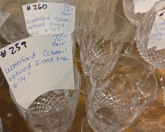 #259	Waterford "Colleen" Retired Iced Tea 6 1/4" Pair	 $72.00 