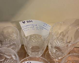 #261	Waterford "Colleen" Retired Iced Tea 6 1/4" Pair	 $72.00 