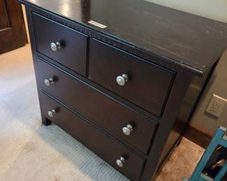 #50	Wood Chest of 3 Drawers - (as is finish) - 32x20x30	 $60.00 