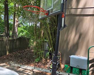 #322	Lifetime Elite adjustable Basketball hoop with stand (adj up to 10feet)	 $125.00 