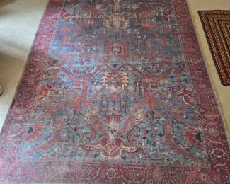#12	Sergio Red/Blue Rug 5x7 	 $40.00 
