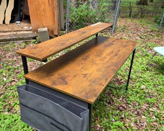 #163	Metal/Laminate Desk w/Cloth Side Pocket - 47x20x30-36	 $30.00 