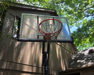 #322	Lifetime Elite adjustable Basketball hoop with stand (adj up to 10feet)	 $125.00 