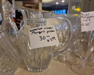 #274	Waterford Crystal Marquis Pitcher	 $30.00 