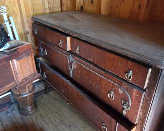 #181	Vintage Chest of 4 Drawers (as is needs work) - 48x22x36	 $20.00 