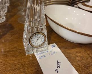 #225	Waterford 6" Obelisk Clock	 $26.00 