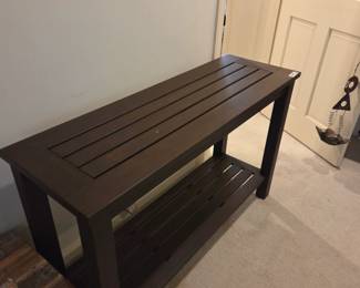 #34	Shaker Style Wood Sofa Table - 48x16x31	 $75.00 