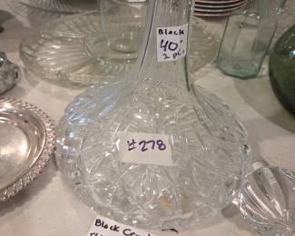 #278	Block Crystal Ships Decanter - 2 pc	 $40.00 