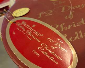 #144	Waterford 12 days of Christmas Collection in Container w/tags	 $60.00 