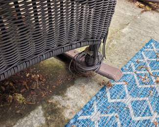 #197	Plastic Wicker Rockers - (one leg as is)	 $50.00 