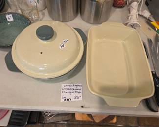 #297	Denby England covered casserole & lasagna dish 3 Pcs	 $30.00 