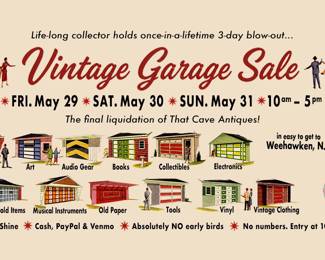 VIntage Garage Sale – Fri, May 29, Sat., May 30 & Sun, May 31