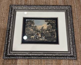 ELECTRONICS  Currier  Ives Godzilla Print