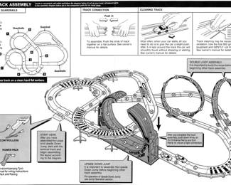 TOYS  Tyco Super Duper Double Looper Layout
