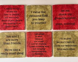 Whimsical coasters