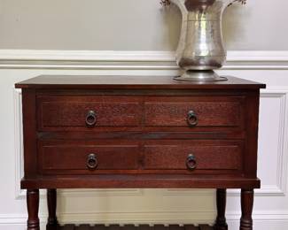 2 drawer cabinet with lower shelf