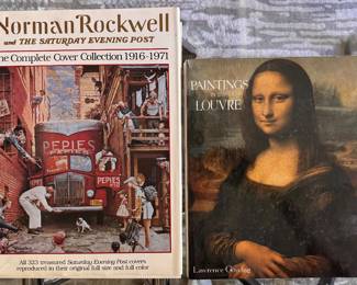 Norman Rockwell & Paintings of the Louvre books