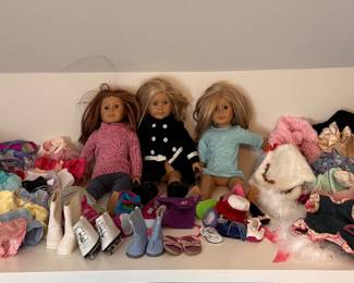 American Girl dolls and accessories