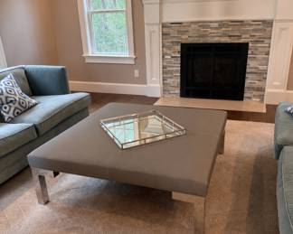 MItchell Gold / Bob Williams, square ottoman / coffee table