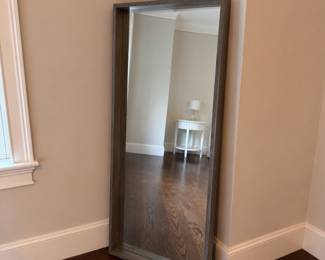 Mitchell Gold / Bob Williams framed leaning mirror
