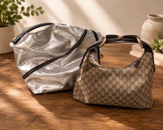 Proenza Schouler bag and Gucci monogram hobo