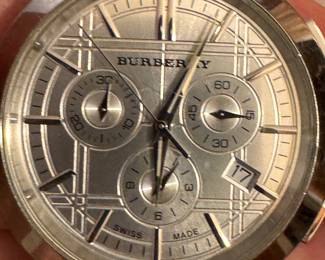 Burberry Swiss made chronograph watch