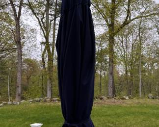 Outdoor patio umbrella with stand