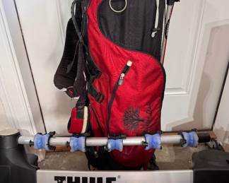 Thule bike rack and golf club bag