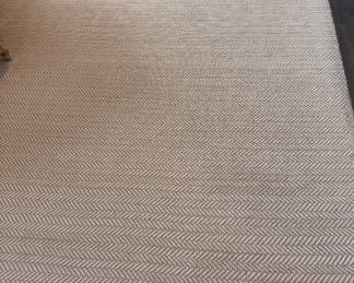 Dash & Albert 9 X 12 rug, herringbone design, beige
