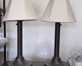 2- outdoor table lamps by Patio Living Concepts