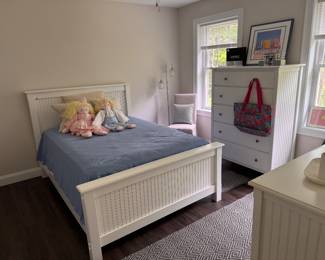Maine Woodworks full size white bed