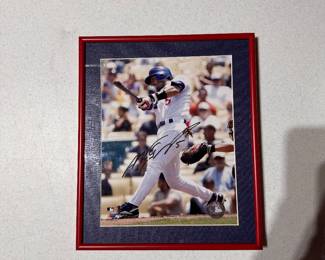 Nomar Garciaparra autographed photo