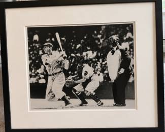 Ted Williams framed photograph