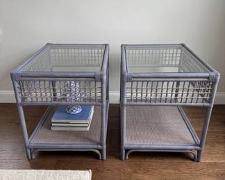 Beverly rattan side tables from Ballard Designs
