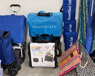 Frontgate beach carts and other beach accessories