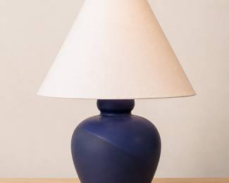 Blue table lamp