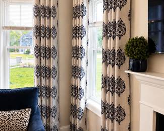 A variety of curtains