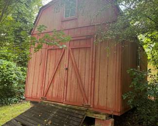The outbuilding is available for purchase. Buyer is responsible for moving it. 