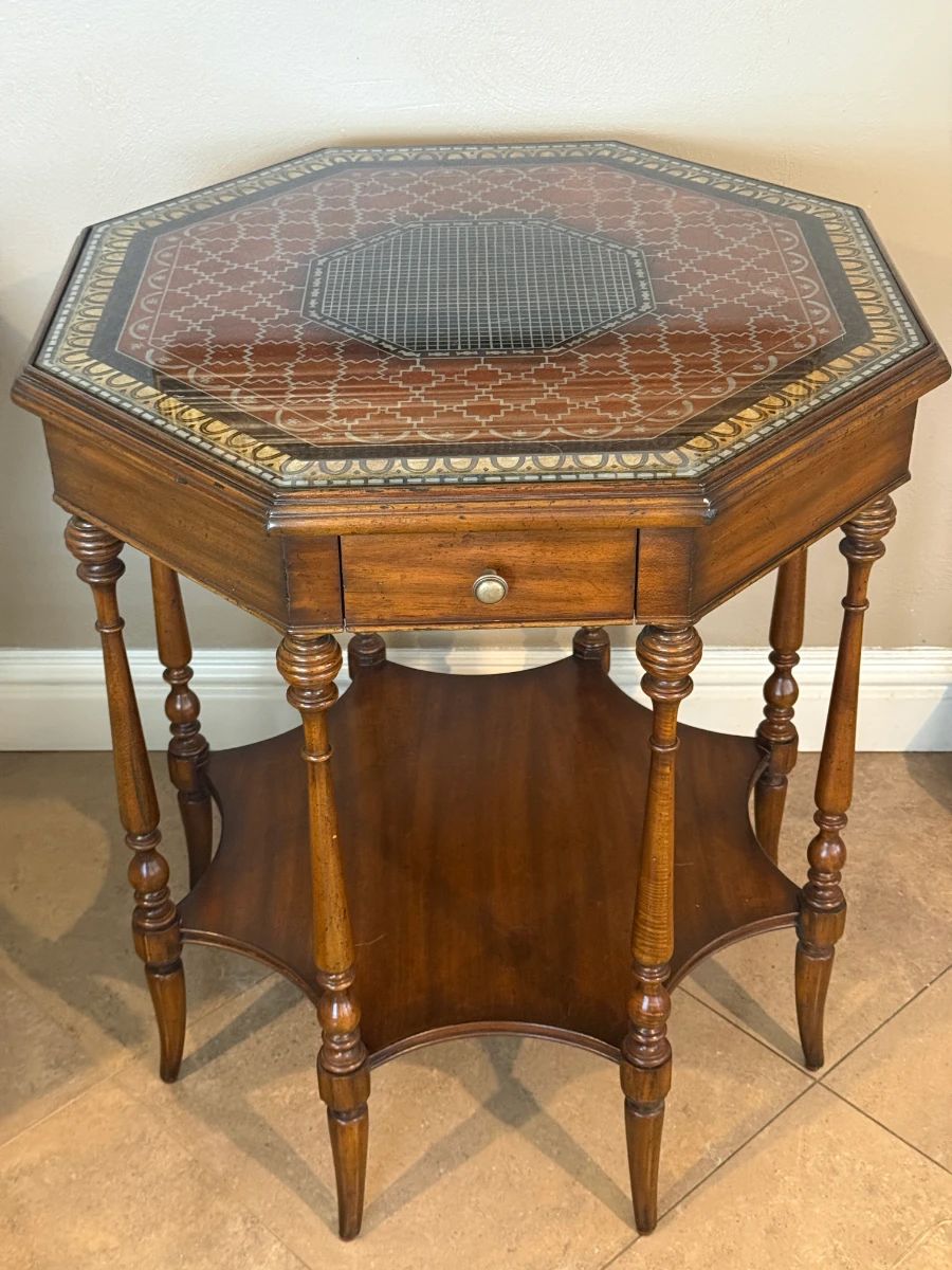Maitland-Smith octagon accent table 