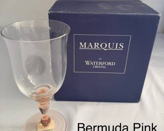 Waterford Bermuda Pink Goblets (4)