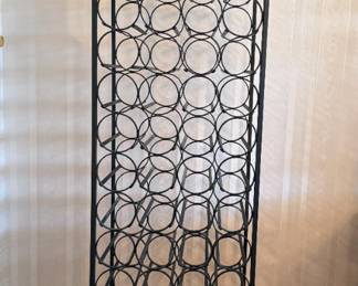 6' metal wine rack