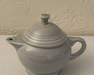 Fiesta Ware pearl gray teapot