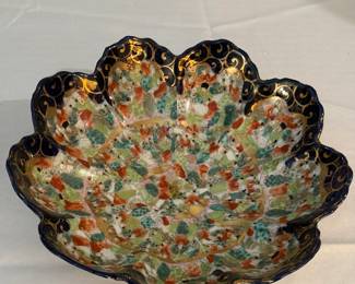 Japanese Kutani "Save Face - Bowl of 1000 Faces", signed