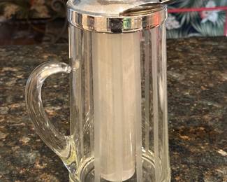 Vintage mid century Gilley Chill-It drink pitcher