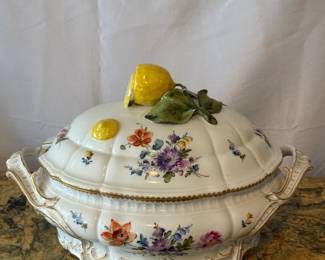 Nymphenburg hand painted tureen