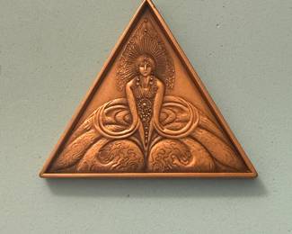 3D Bronze double sided ERTE Medallion (front)