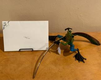Timm Cotterill bronze signed Show Frog, "Augie"