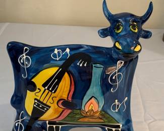 Hand painted ceramic by artist Anatoly Turov, signed
